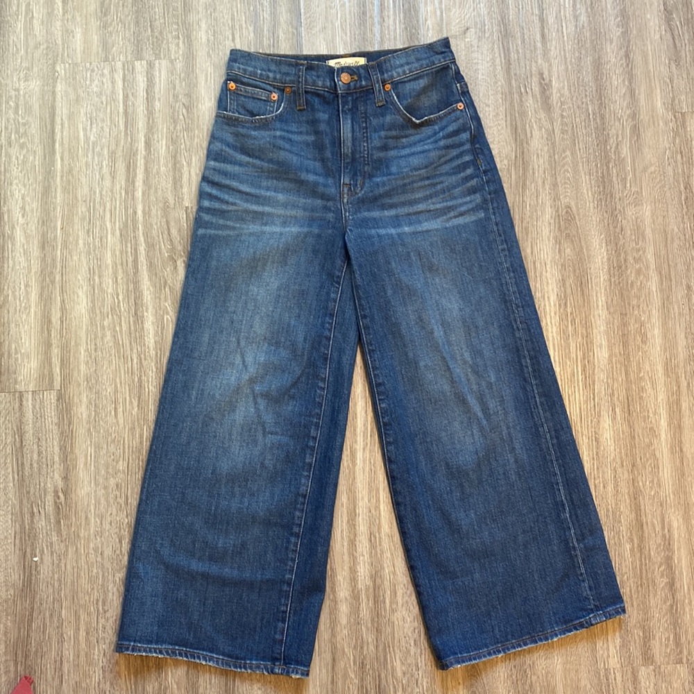 Madewell Wide Leg Crop Jeans Size 24